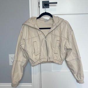 Urban Outfitters Cropped Cream Jacket